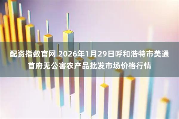 配资指数官网 2026年1月29日呼和浩特市美通首府无公害农产品批发市场价格行情